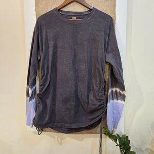 Victorias Secret Pink long sleeve Grey white purple shirt size Large